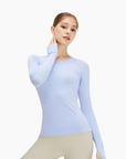 Camille Training Top in Powder Blue