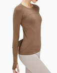 Camille Training Top in Biscuit