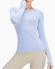 Camille Training Top in Powder Blue