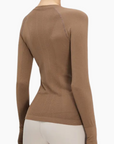 Camille Training Top in Biscuit