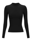 Laura Mock Neck in Black
