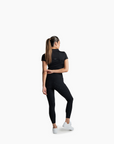 Helen Quarter Sleeve Baselayer in Black