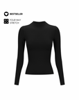 Laura Mock Neck in Black