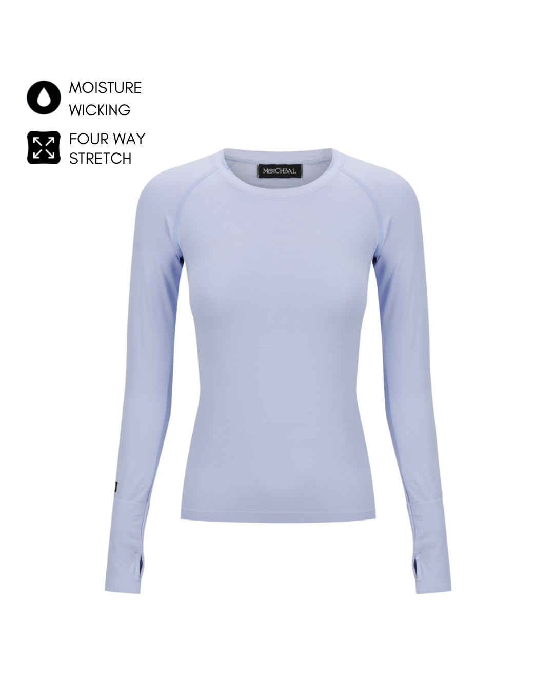 Camille Training Top in Powder Blue