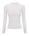 Laura Mock Neck in White