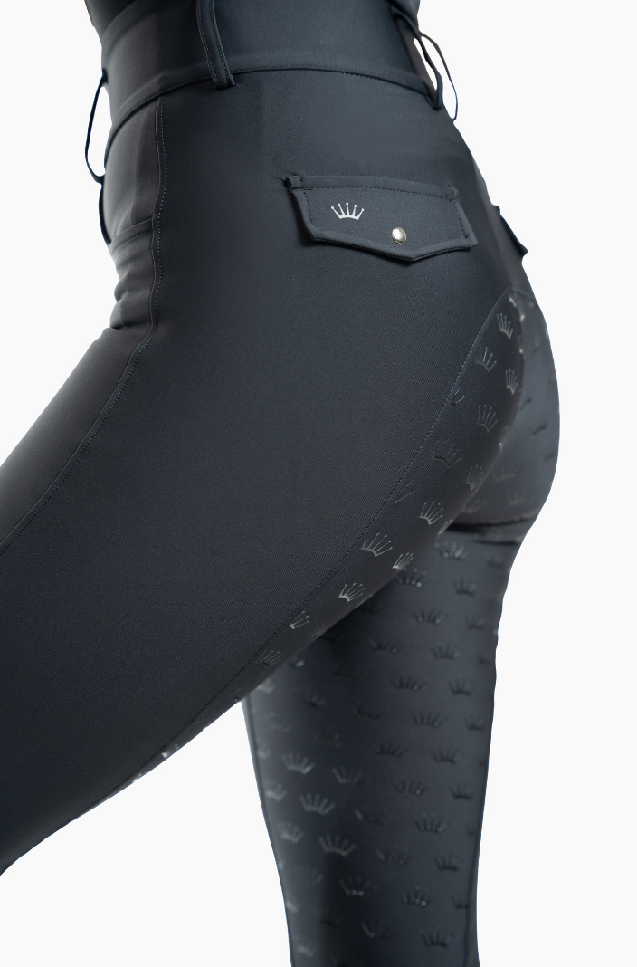 Edwina Hybrid Breeches in Black